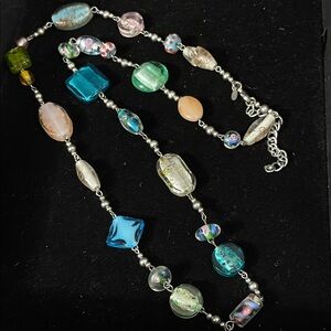 Colorful Glass Beaded Necklace